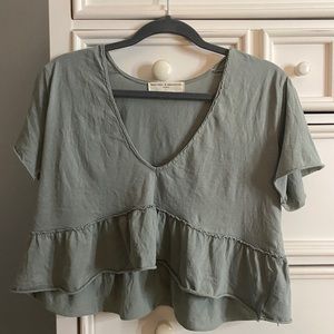 Urban outfitters loose fit cropped tee